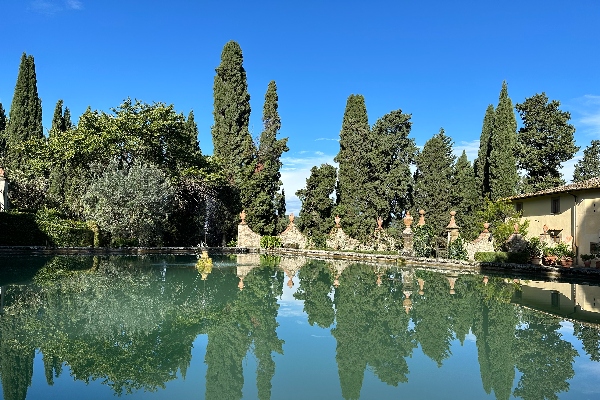 The grounds at Castello di Verrazzano winery in Chianti, Tuscany, Italy.